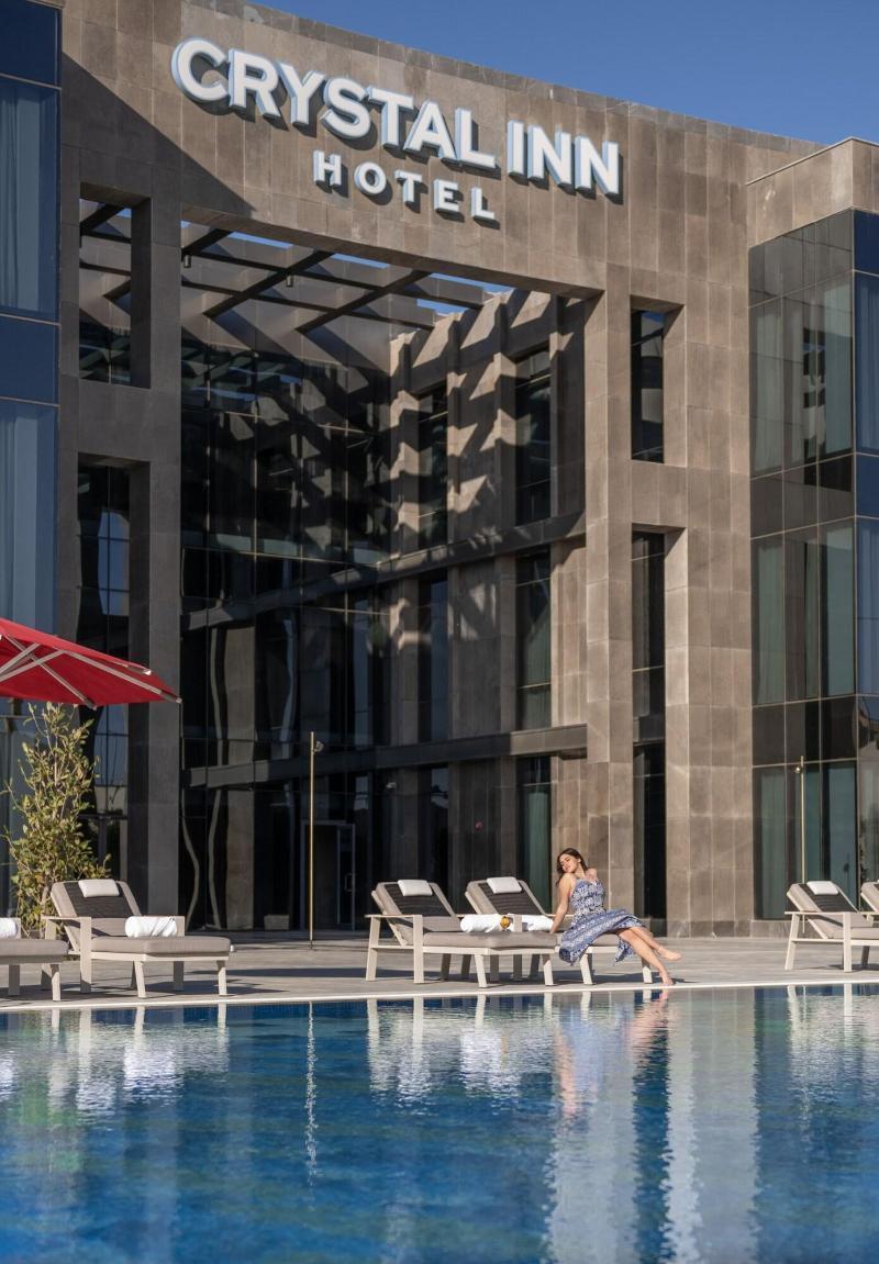 Crystal Inn Hotel - Alamein (Adults Only) เอลอาลาเมน ภายนอก รูปภาพ The hotel's pool